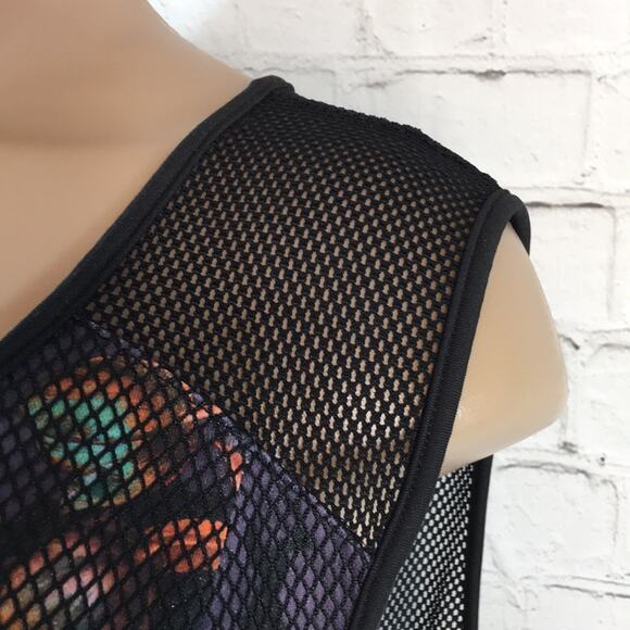 Spenser Jeremy‎ Woman Mesh & Floral Sleeveless Dress Size 3X Goth Witchy Mesh - Picture 4 of 14